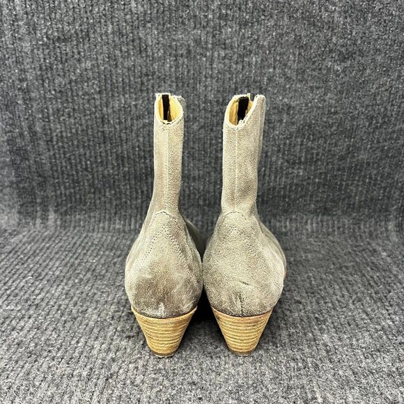 Free People Frontier Chelsea Boots Ankle Western Cowgirl Brown Suede 36 / US 6 - Picture 4 of 8